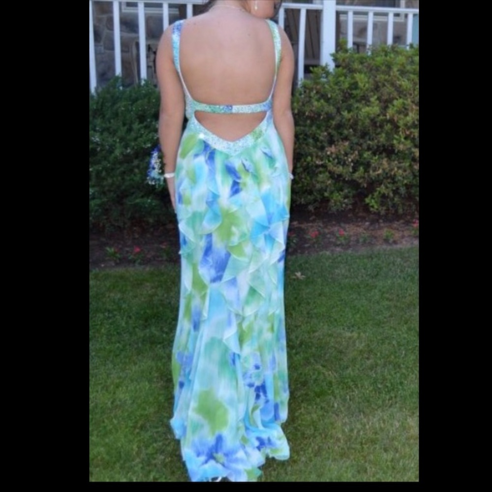 Betsy & Adam Prom Dress/Floral Gown
